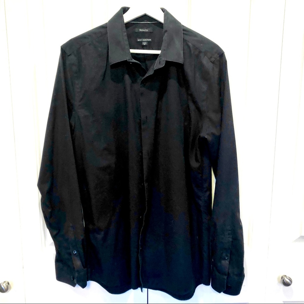 RW&CO. Black Dress Shirt, GUC